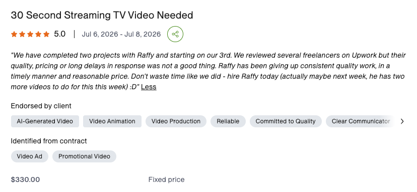 SearchLocal 5.0 Upwork review from George Budd