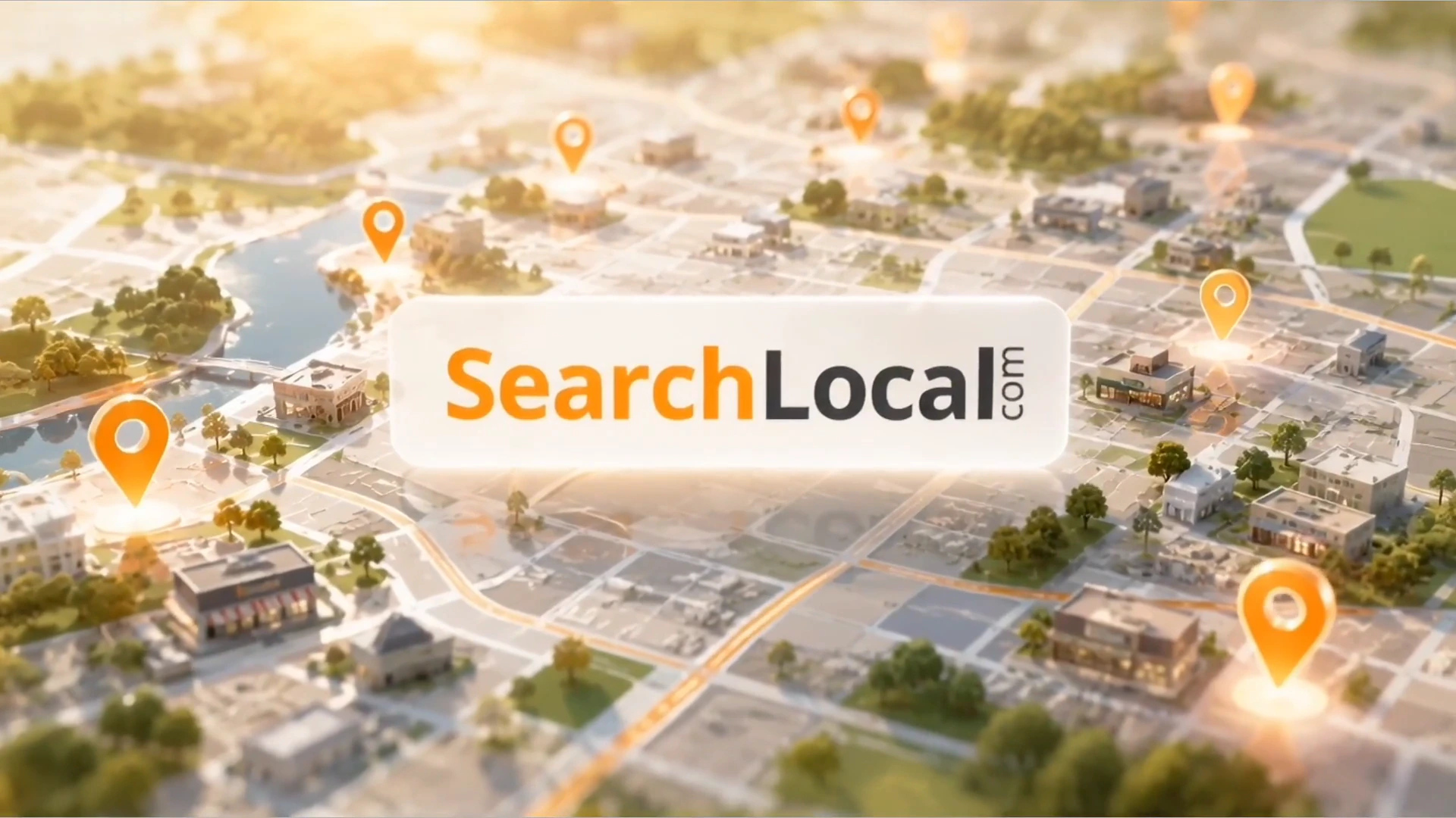 SearchLocal map connecting local listings across a community